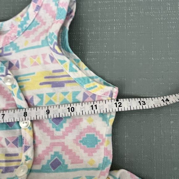 Vintage Names Pastel Aztec Sleeveless Dress USA - Picture 8 of 9